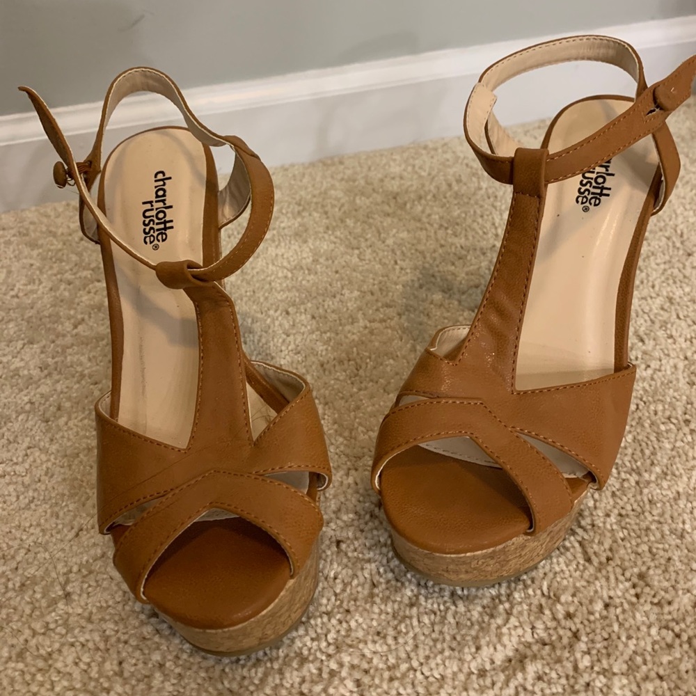 Charlotte Russe Cork Wedges